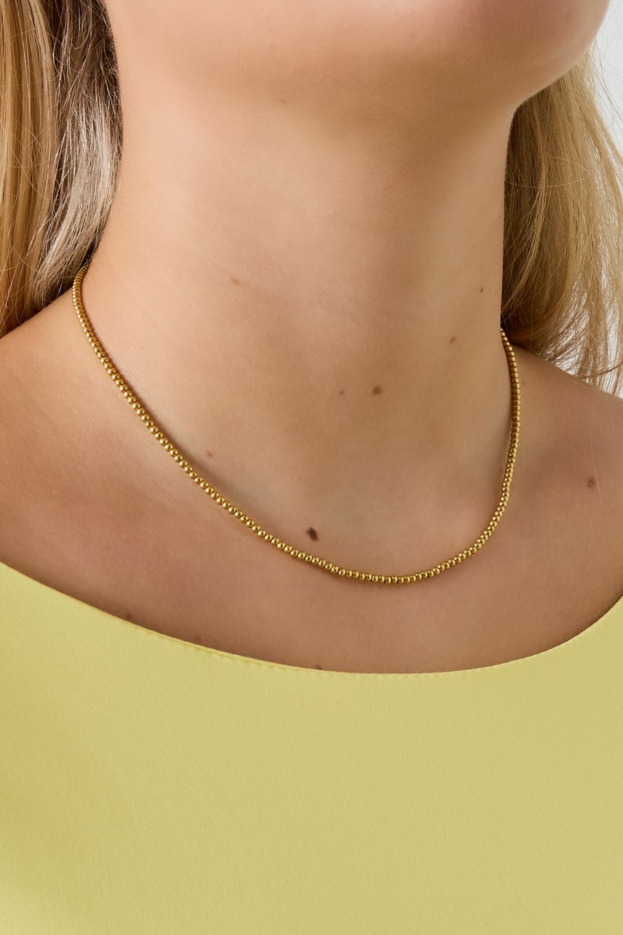 Solid bead necklace-2.5mm Picture2
